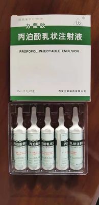 FDF麻酔のPropofol 20mlの注射可能な乳剤2078-54-8の外科麻酔薬