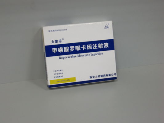 良い価格 FDAのローカル麻酔の注入のRopivacaine Mesylateの注入10ml:120mg オンライン